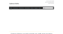 Desktop Screenshot of cadenzaviolins.com
